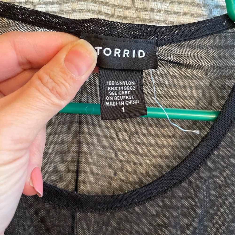 NWOT - Sheer Torrid Top - Picture 3 of 4